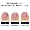 thumbnail image 5 of 120PCS French Gel Toenail Tips French Tips Press on Nails 12 Sizes Fake Nails False Toe Nail Wearable Tips for Nail Art DIY, 5 of 8