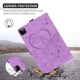 thumbnail image 3 of TECH CIRCLE for iPad Air 11 Inch Case 2024,iPad Pro 11 inch Case 4th/3rd/2nd/1st Gen,iPad Air 5th/4th Case with Pencil Holder Multi-Angle Viewing Stand Folio Smart Auto Sleep/Wake Cases,Purple, 3 of 6