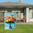 thumbnail image 3 of JOOCAR Linen Garden Flag with Bouquet of Roses for Spring Summer Home Outdoor Garden Yard Door Decor 12x18 inch, 3 of 5