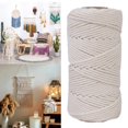 thumbnail image 2 of veasfak 109Yd 3/4/5MM Cotton Twisted Cord Rope Craft Macrame String DIY Knitting, 2 of 9