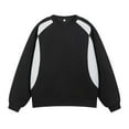 thumbnail image 2 of pstuiky camisetas de manga larga para hombre, Blusa/camiseta informal y moderna de color liso con cuello redondo y lazo en los hombros para hombre camisetas de hombre m, 2 of 4