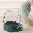 thumbnail image 5 of Qocolhg Record Player Style Bluetooth Speaker, New Portable Vintage Speaker for Camping, Supports Bluetooth, Card, USB, Small Retro Bluetooth Speakers for Bedroom, Living Room, Office, Green, 5 of 6