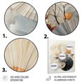 thumbnail image 3 of Designart "Seashell Sumi Asian Painting V" Asian Metal Wall Art, 3 of 5