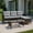Gray, variant on YYAo Sofa Couch Conversation Sets, Outdoor Bistro Set, Patio Furniture Sets 3 Pieces Outdoor Sectional Sofa, Turquoise