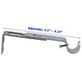 thumbnail image 3 of MERIVILLE Set of 2 Satin Nickel Curtain Drapery Rod Bracket for 3/4" Rod, Adjustable, 3 of 4