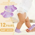 thumbnail image 3 of Non-Slip Baby Socks Infant Girls Boys Ankle Anti Slip Socks With Grips For 0-12 Month Toddler 1-5 Years Kids, 3 of 5