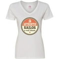 thumbnail image 3 of Inktastic Sailing Gift for Sailor Sailboat Women's V-Neck T-Shirt, 3 of 5