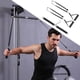 thumbnail image 4 of Cable de cuerda de ejercicio Cola Puños de fitness para máquina de Cable de barra recta de cuerda de tríceps, 4 of 8
