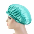 ZAROYEAX Imitation Silk Lace Round Cap Sleeping Cap Chemotherapy Cap