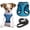 Blue, variant on YIMEIS Dog Harness and Leash Set, No Pull Soft Mesh Pet Harness, Reflective Adjustable Puppy Vest for Small Medium Large Dogs, Cats