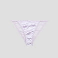 thumbnail image 2 of felwors Lace Underwear For Women Sexy Mid Waist Pure Cotton Crotch Breathable Women's Triangle Pants(Light Purple, L), 2 of 3