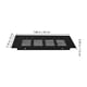 thumbnail image 2 of Black Air Vent Heavy Duty Aluminium Alloy Ventilation Grille for Furniture 2Pcs, 2 of 5