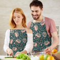 thumbnail image 3 of Cute Hedgehog Pattern with Pioneer Flower Apron-Garden Aprons for Women with Pockets-Cotton Linen Waterproof Kitchen Cooking Gardening Aprons Adjustable for Kitchen,Cooking,BBQ and Salon 33x27 Inch, 3 of 7
