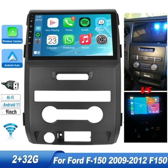 EUBUY For Apple Carplay Android 12 For Ford F-150 2009-2014 F150 Car Stereo Radio GPS 32GB 9"