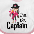 thumbnail image 4 of Inktastic I'm the Captain Pirate Girl Girls Baby Bib, 4 of 4