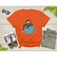 thumbnail image 3 of Coffee Drink Lover Happy Sloth Animal Sitting Coffee Cup T-Shirt Coffee Lover Sloth Animal Shirt for Men Women Kids Boys Girls Teen Tshirt, 3 of 8