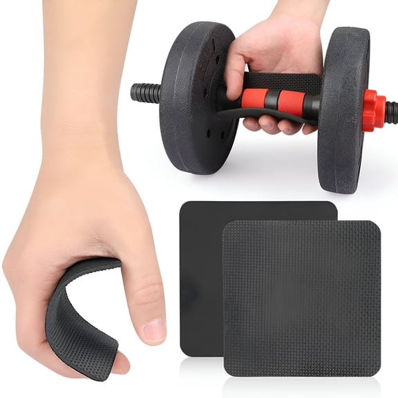 BESTSKY 10Pcs Gym Grip Pads for Weight Lifting Pull up Palm Guard Non slip & Anti Wear Neoprene Hand Grip Pads for Men Women Gymnastics Exercise Workout Accessories Black