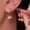 Style2-Gold, variant on Gold Dangle Earrings for Women, 18k Gold Plated Stacked Double Hoop Illusion Earrings Cubic Zirconia Huggie Earrings for Women Trendy