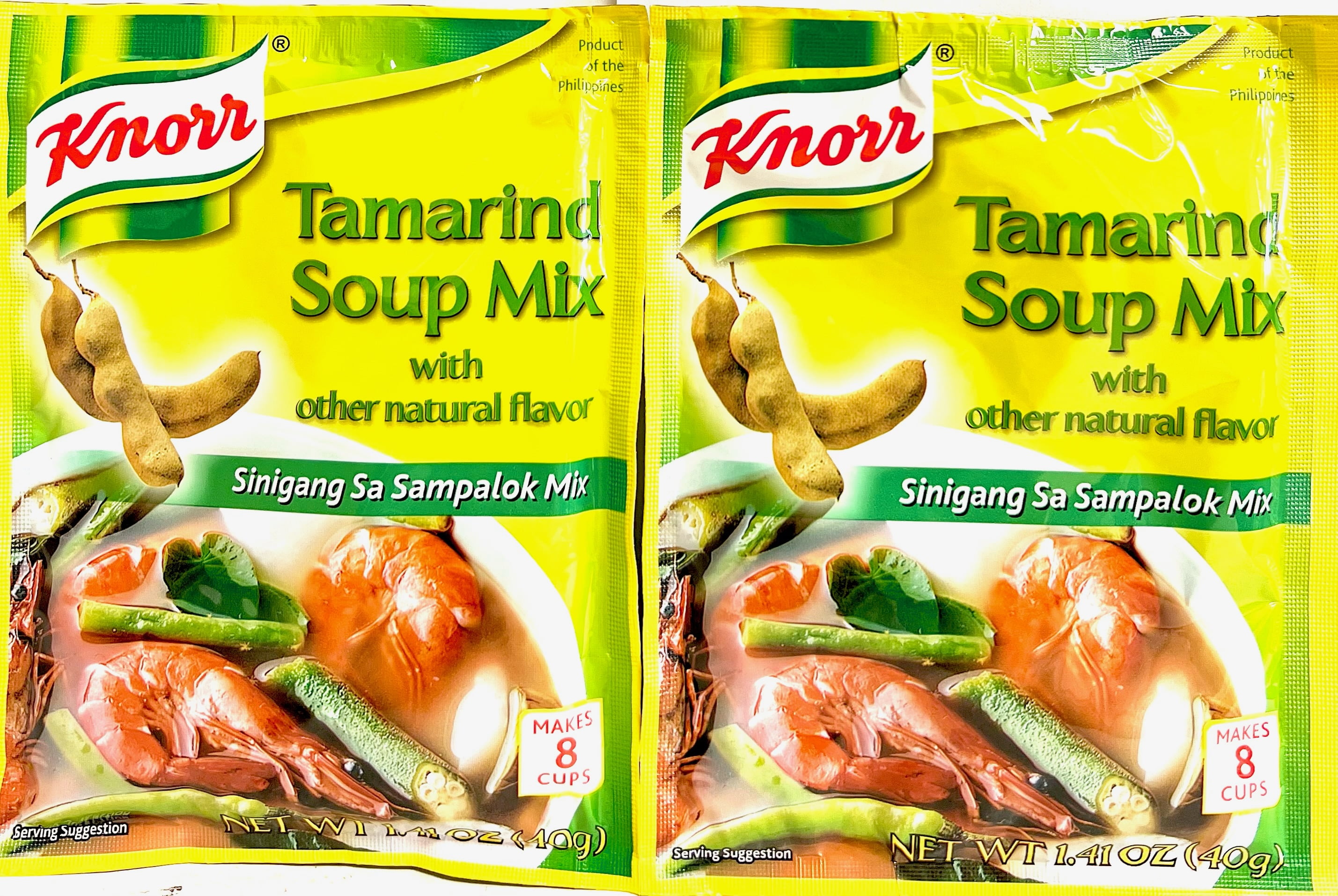 Knorr Tamarind Soup Base Mix, Sinigang sa Sampalok, 1.41oz (40g