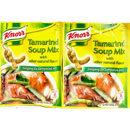 Knorr Sinigang Sa Sampalok Mix, Tamarind Soup Base, 1.41 oz (Pack of 2)