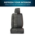 thumbnail image 4 of MotorBox Prestige Faux Leather Car Seat Covers, Front Pair, Semi-Custom Fit, Black & Red, 4 of 7