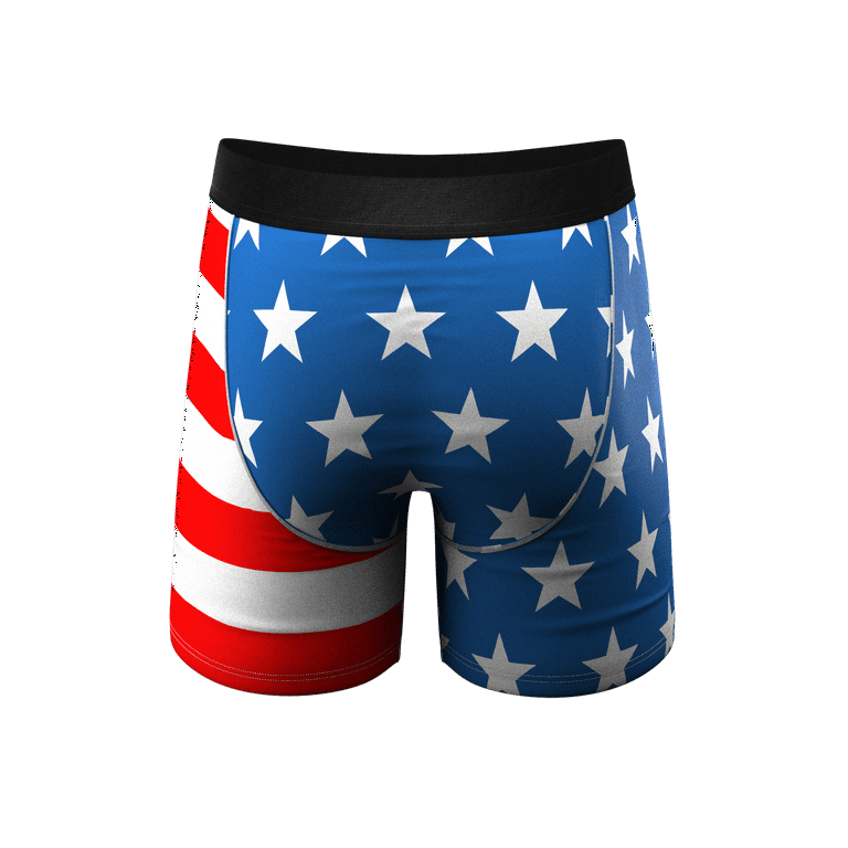 The Mascot - Shinesty American Flag Ball Hammock Pouch Underwear Small 