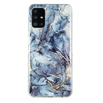 Allytech Compatible with Samsung Galaxy A51 4G Case, Marble Design Series Case for Women Boys Girls Soft Slim TPU Shockproof Cover for Samsung Galaxy A51 (Non 5G Version), Gray Marble