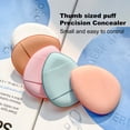 thumbnail image 3 of Huanledash Finger Puff High Elasticity Skin touch Finger Cots Fingertips Shape Small Slippers Concealer Accessory Polyurethane Makeup Sponge Puff for Women, 3 of 8