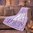 thumbnail image 6 of Dream Big Darling Motivational Quote, Cozy Friendship Quote Scene, Warm Flannel Blanket for Living Room and Reading Nook, Art Lovers Friendship Gift, Artistic Home Decor, 6 of 9