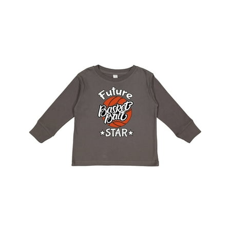 

Inktastic Future Basketball Star Boys or Girls Long Sleeve Toddler T-Shirt
