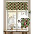 thumbnail image 7 of Rod Pocket Window Valances Summer Pastoral Gardenia Flower Leaves Short Kitchen Curtains Tropical Plants Window Treatment Drapes for Bedroom Bathroom Living Room 54x18In,1 Panel, 7 of 7