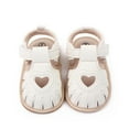 thumbnail image 6 of Gubotare Toddler Boy Sandals Baby Boys Girls Summer Sandals Outdoor Beach Anti-Slip Rubber Soft Sole Toddler First Walker Shoes Size 4 (White, 4), 6 of 6