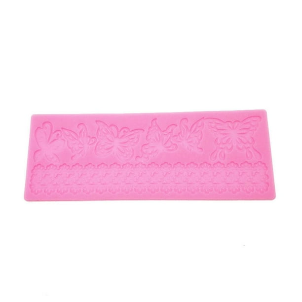 Molde De Encaje De Flor De Mariposa Hueca, Herramientas De Decoración De Borde De Pastel, Molde 3D Para Pastel, Molde De Alfombrilla De Silicona De Grado Alimenticio Guardurnaity HA015161-00
