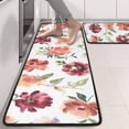 thumbnail image 2 of Kitchen Rugs Sets Of 2,Pioneer Flower Floral Print Pattern Anti Fatigue Kitchen Mat Rugs Non Slip Washable,Decorative Kitchen Floor Mats for Kitchen,Sink,Laundry,17"x47"+17"x47", 2 of 5