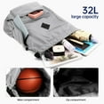 thumbnail image 4 of NEYRAT Waterproof Sports Gym Bag Drawstring Backpack Beach Sackpack for Men Women With Two Water Bottle Holder, 4 of 7