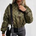 thumbnail image 4 of DPTALR Womens Solid Color Autumn And Winter Long Sleeves Cardigan Pocket Keep Warm Coat, 4 of 8