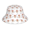 thumbnail image 1 of Fotbe Corgi With Santa Claus Hat Sombrero Tipo Pescador con Estampado – Sombrero de Sol de Algodón de Moda para Playa, Golf, Pesca, 1 of 6
