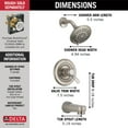 thumbnail image 2 of Delta Classic Monitor 17 Series Tub & Shower Trim - T17430-SS - Stainless, 2 of 9