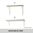 thumbnail image 5 of Hyper Tough 9" X 6.5" Curved Shelf Bracket, White, 5 of 10