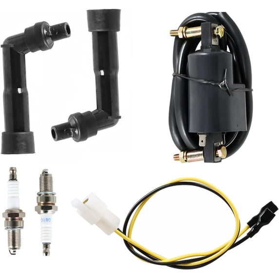 SEBLAFF Black Ignition Coil Spark Plug Replacement for Hawk CB400 CB450 Nighthawk CB450 CM400 CM450 30530-413-003 30530-447-003
