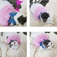 thumbnail image 5 of Dog Tutu Dresses Puppy Bow Knot Dress Pet Princess Dresses Striped Mesh Puppy Dog Dresses for Small Medium Cat Puppy Doggie Thanksgiving Christmas Clothes, 5 of 8