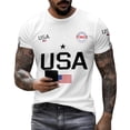 thumbnail image 5 of Dwelliawo Men's Usa Patriotic Shirts 1776-2026 Shirts 250th Patriotic 1776-2026 T Shirts 250 Anniversary Usa America Independence T Shirt Pullover White XL, 5 of 5