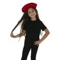 thumbnail image 3 of Béret Français Rouge à la Mode pour Fête - Offert en Couleurs Noires et Rouges (Rouge) - par Dress Up America, 3 of 3