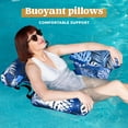 thumbnail image 7 of Joyfy Pool Floats Chairs Adults,2Packs Inflatable Pool Lounge Chairs,Plant Pattern Floating Pool Hammock Chair for Adults, 7 of 7