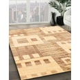 thumbnail image 2 of Ahgly Company Indoor Rectangle Abstract Cardboard Brown Gold Area Rugs, 2' x 5', 2 of 2