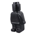thumbnail image 3 of Jarrón de flores con forma de robot pequeño, adorno de resina para entrada, decoración para el hogar y la oficina, color negro, 3 of 14