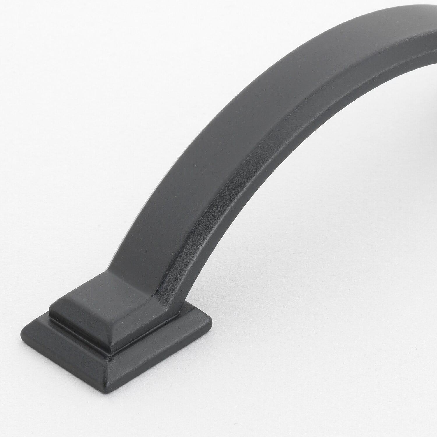 GlideRite 3 in. Center Arched Square Pulls Cabinet Hardware Handles, Matte Black, Pack of 10