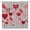Blanc/rouge, variante sur Rideau de Douche Saint-Valentin Cœur Rose Blanc Rayure Géométrique Amour Doux Romantique pour Fille Femme Décoration de Salle de Bain Créative avec Crochets, Rose