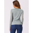 thumbnail image 4 of Top De Encaje Con Bordado De Flores Allegra K Gris M, 4 of 6