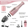 thumbnail image 3 of HAUSHOF Handheld Vacuum, Cordless Car Vacuum Cleaner 8000PA/12000PA 2 Modes with Cleaning Brush, Rechargeable Portable Mini Vacuum for Car, Home and Pet(Pink), 3 of 9